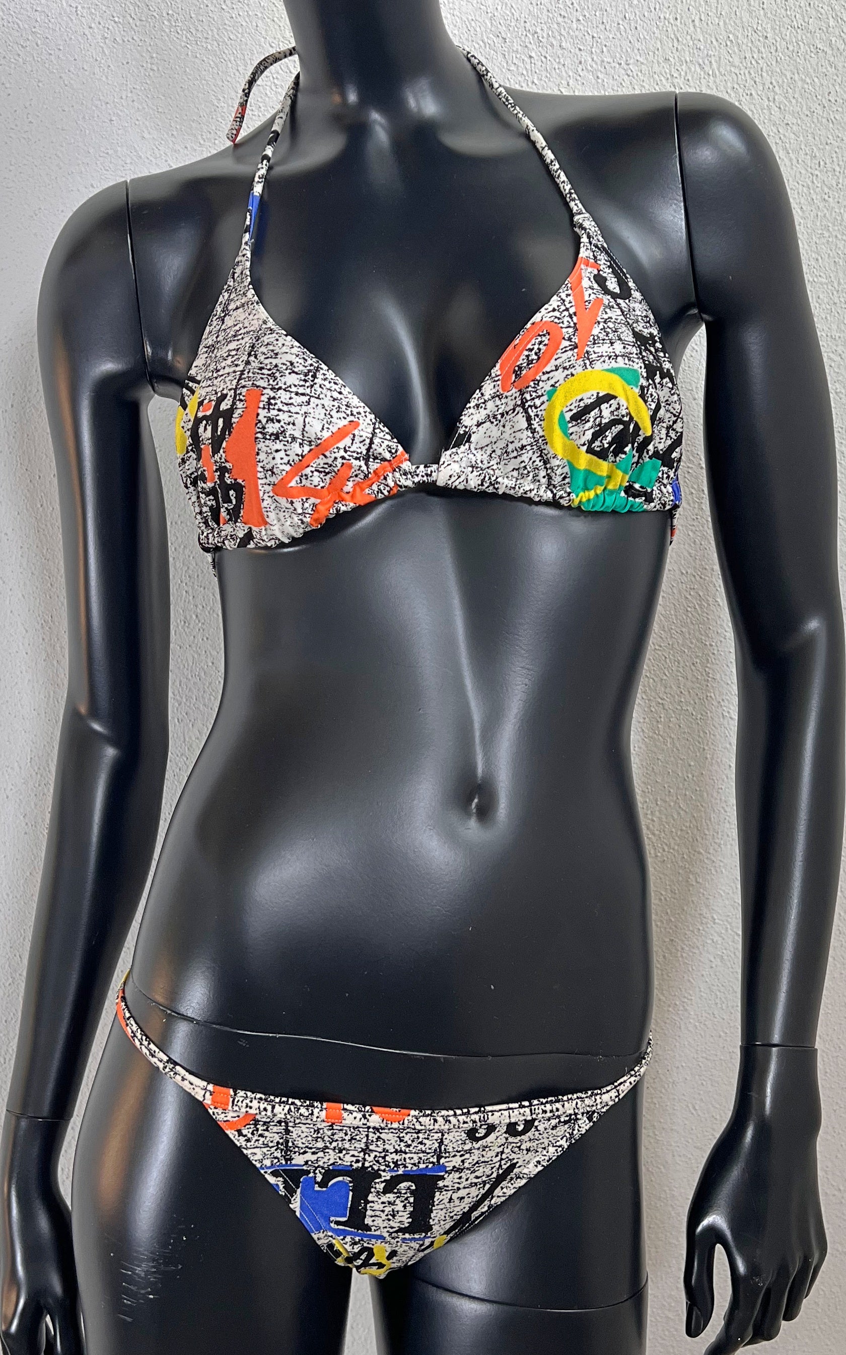 Bikini vintage con motivo pazzo