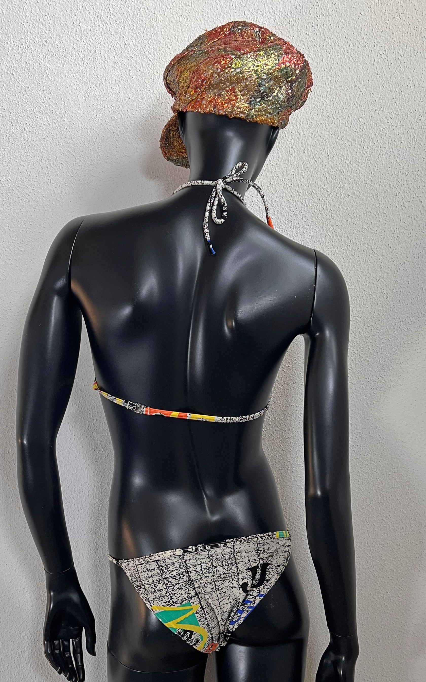 Bikini vintage con motivo pazzo