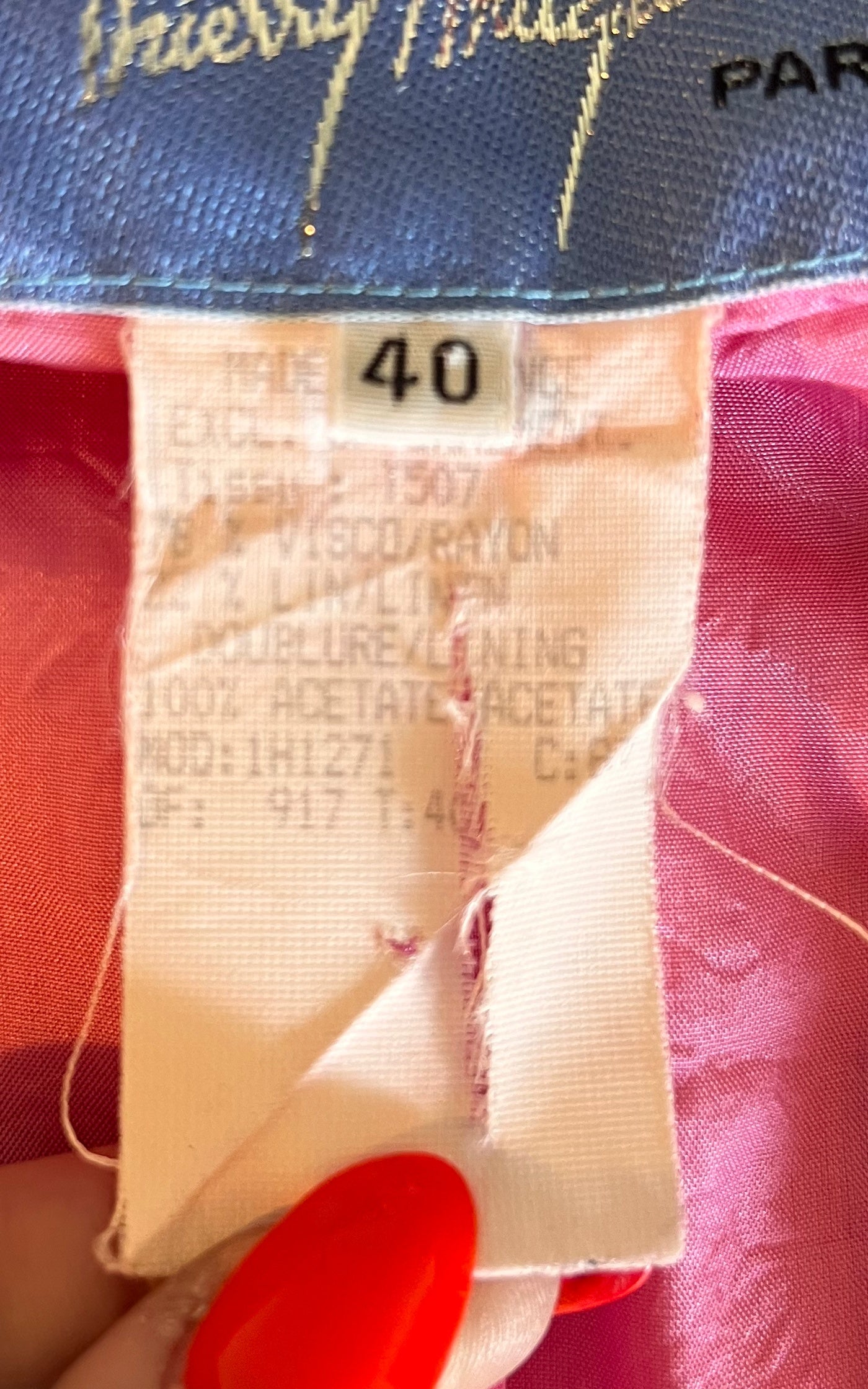 Vintage Thierry Mugler Linen Blazer