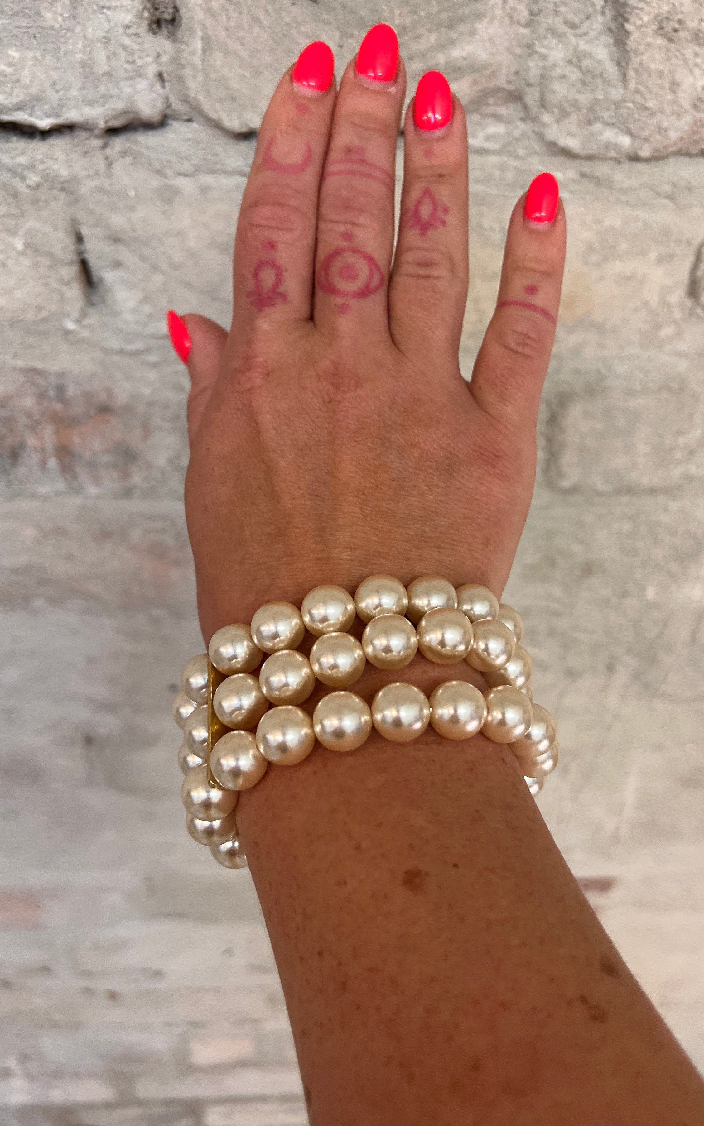 Bracciale vintage in madreperla anni '90