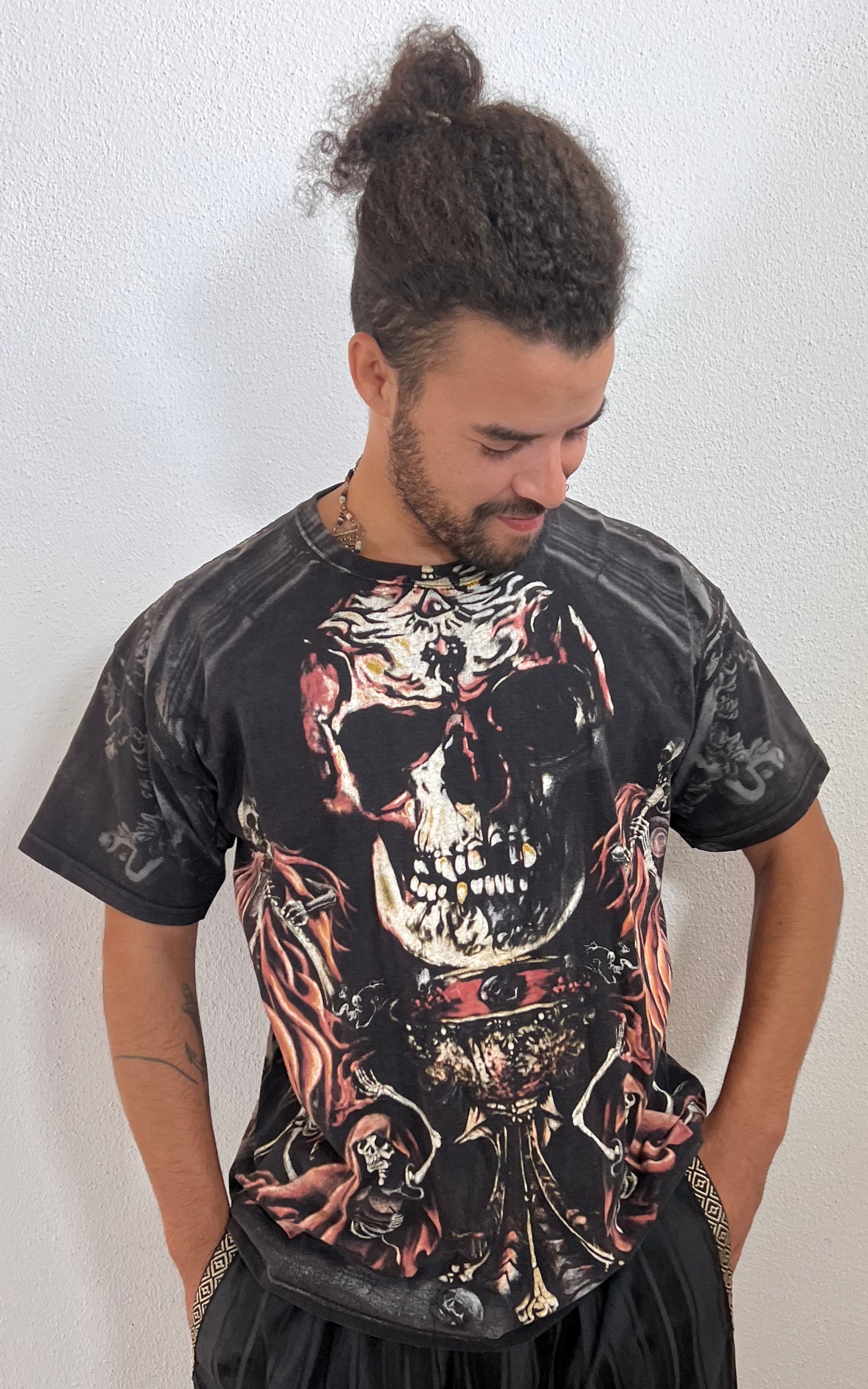 Maglietta vintage Memento Mori da uomo