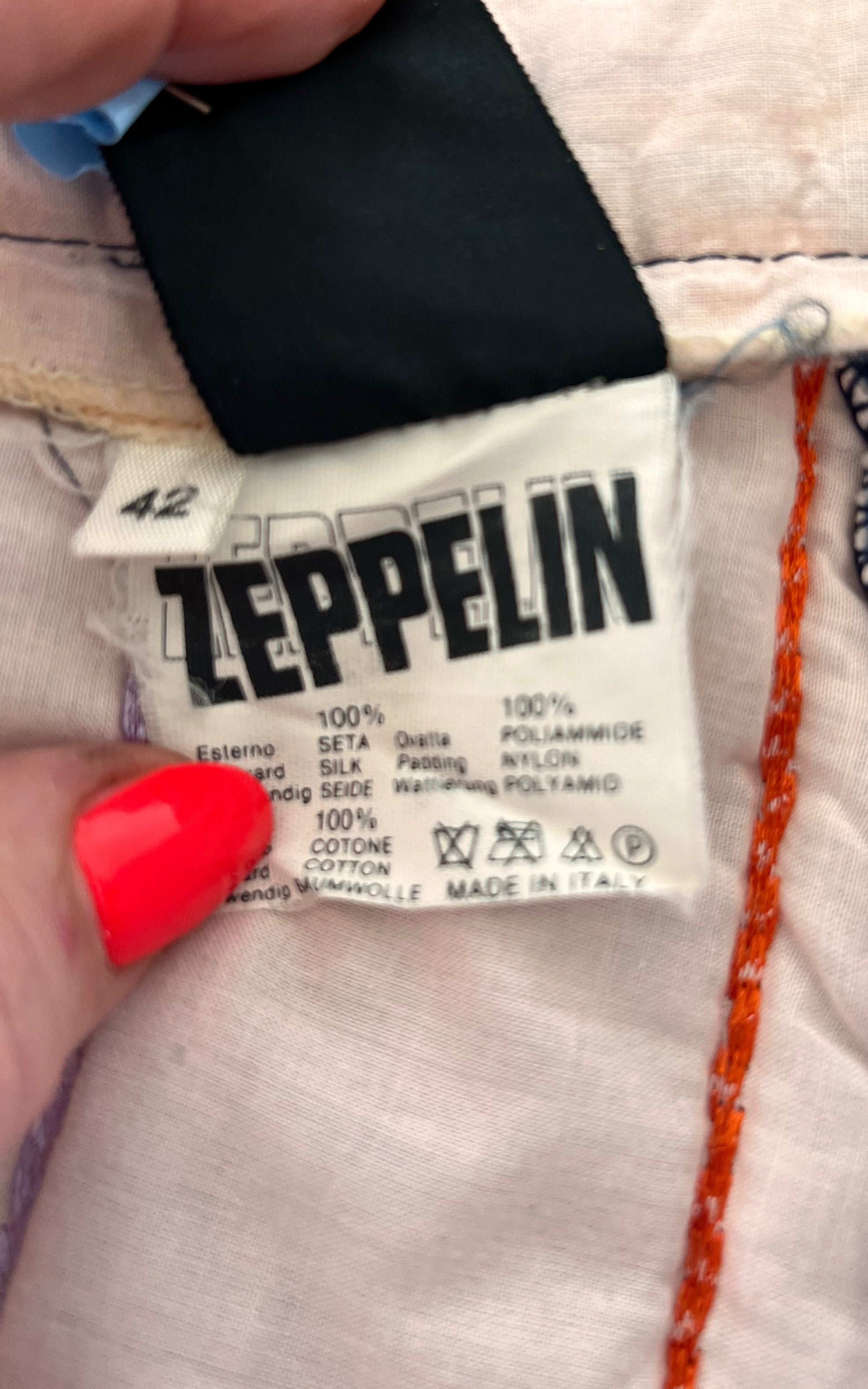 Pantaloni di seta gonfi vintage Zeppelin