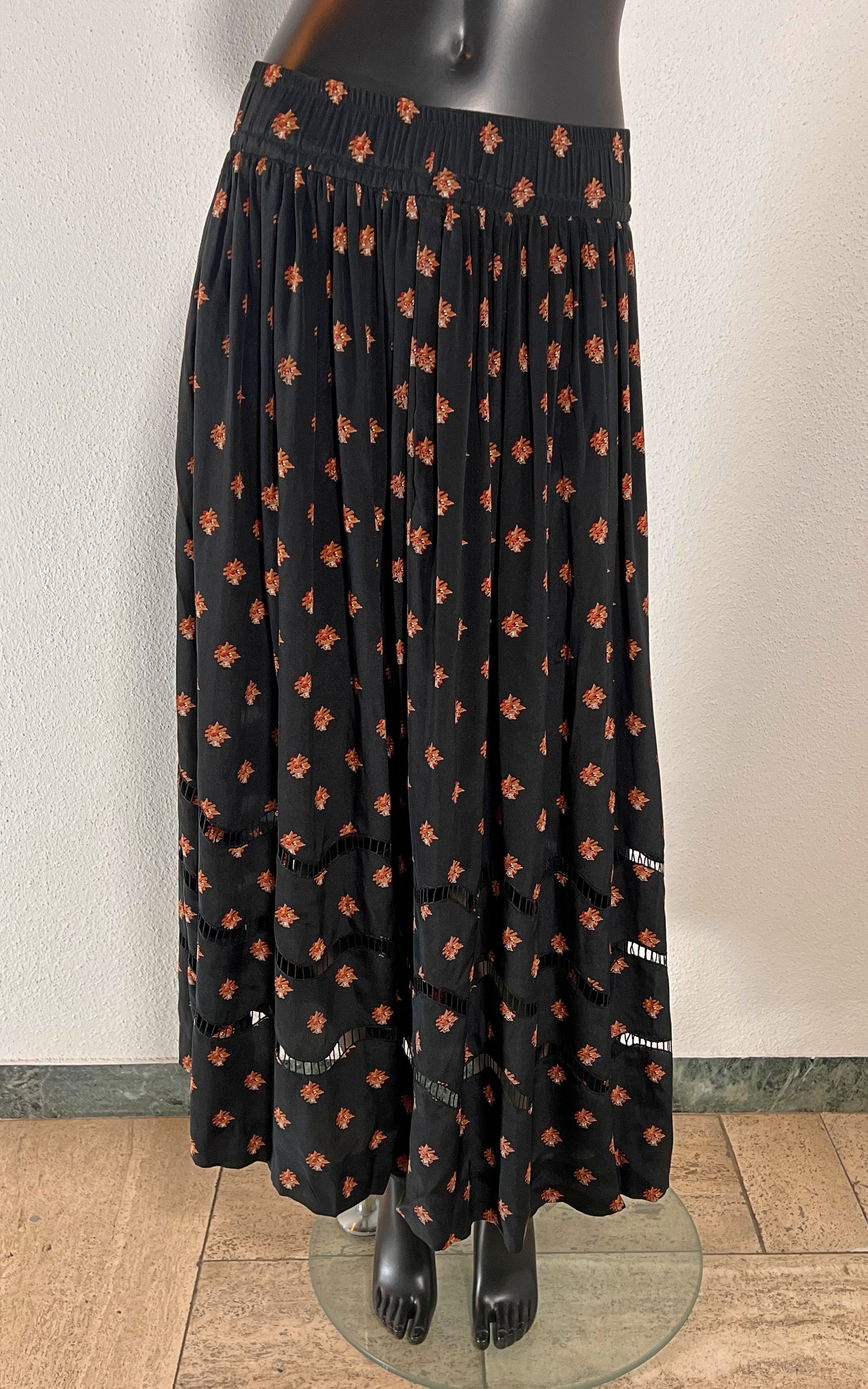 Gonna vintage in seta Christian Dior