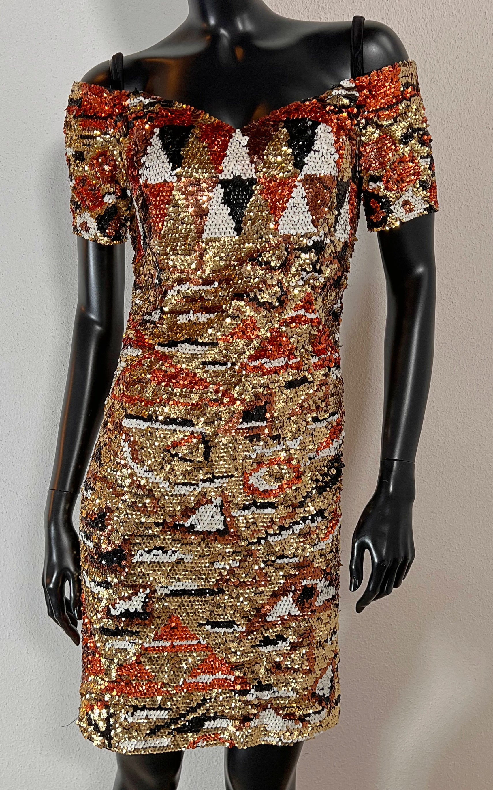 Abito da sera vintage con paillettes anni '90