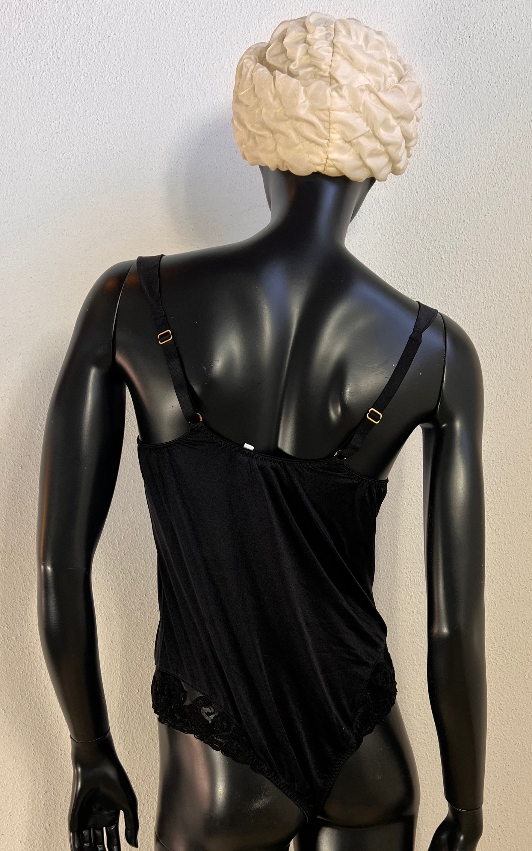 Vintage Escada Black Lace Bodysuit