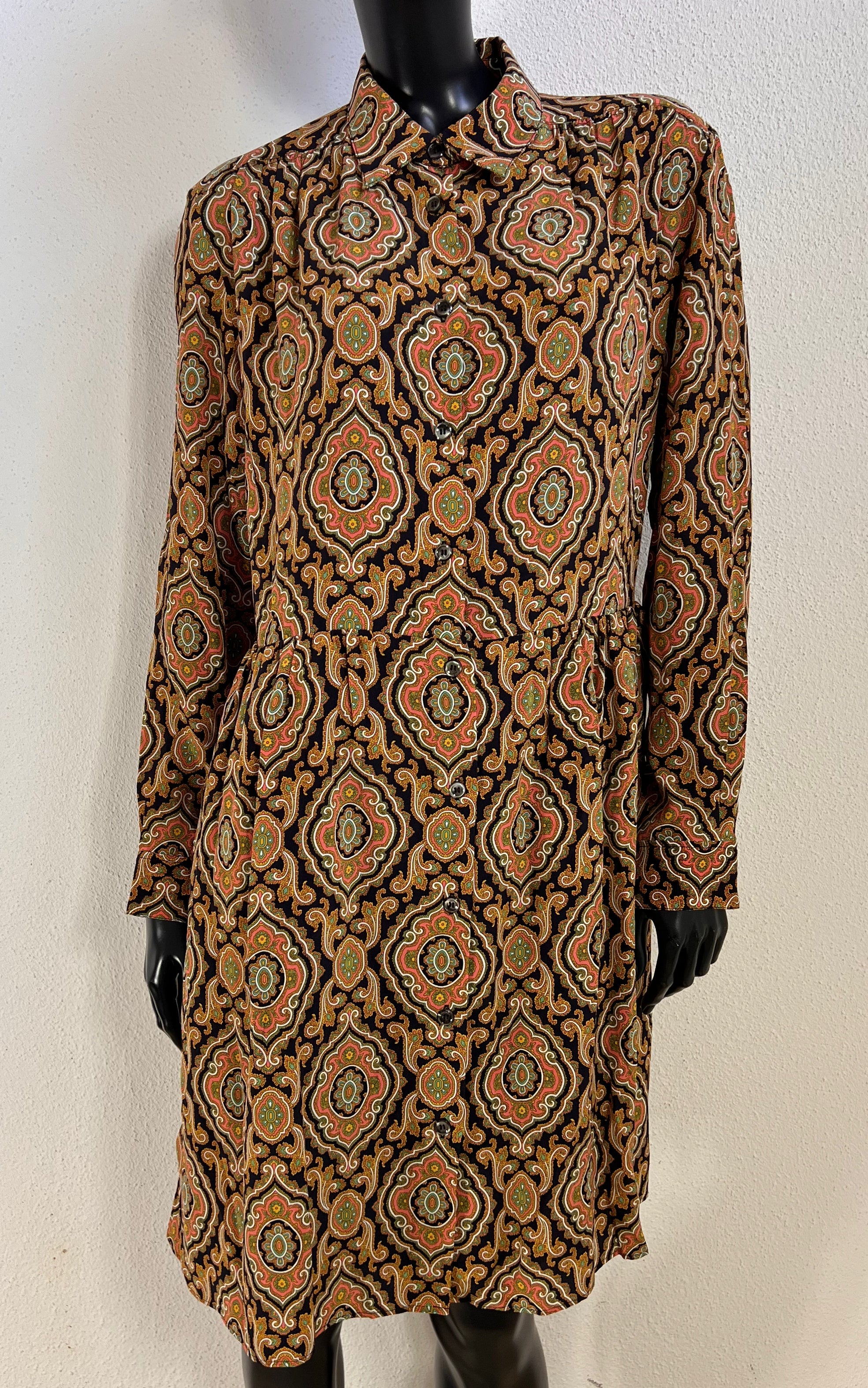 A.P.C. Silk Paisley Shirt Dress