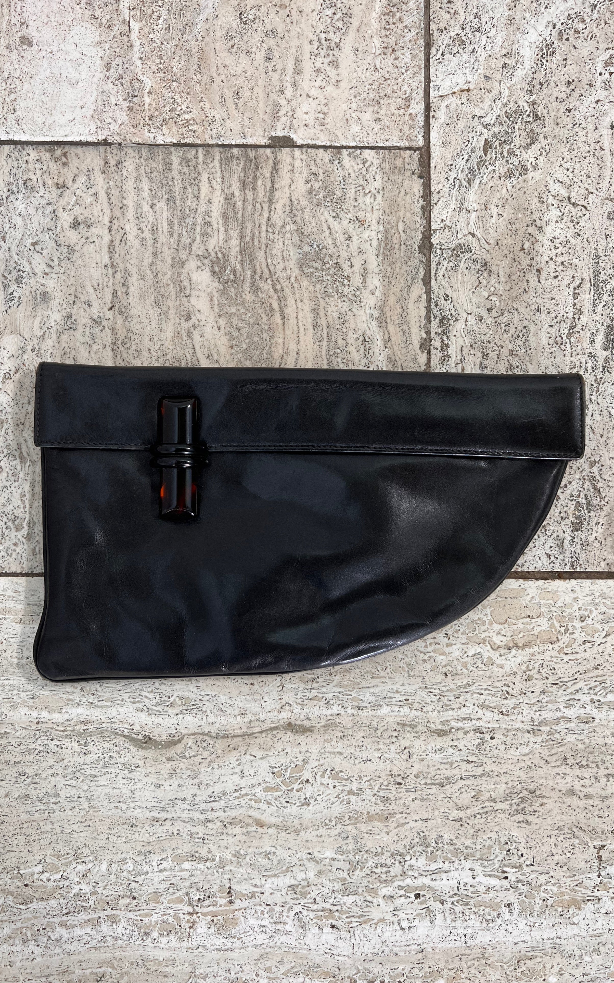 Pochette vintage in pelle Fabio