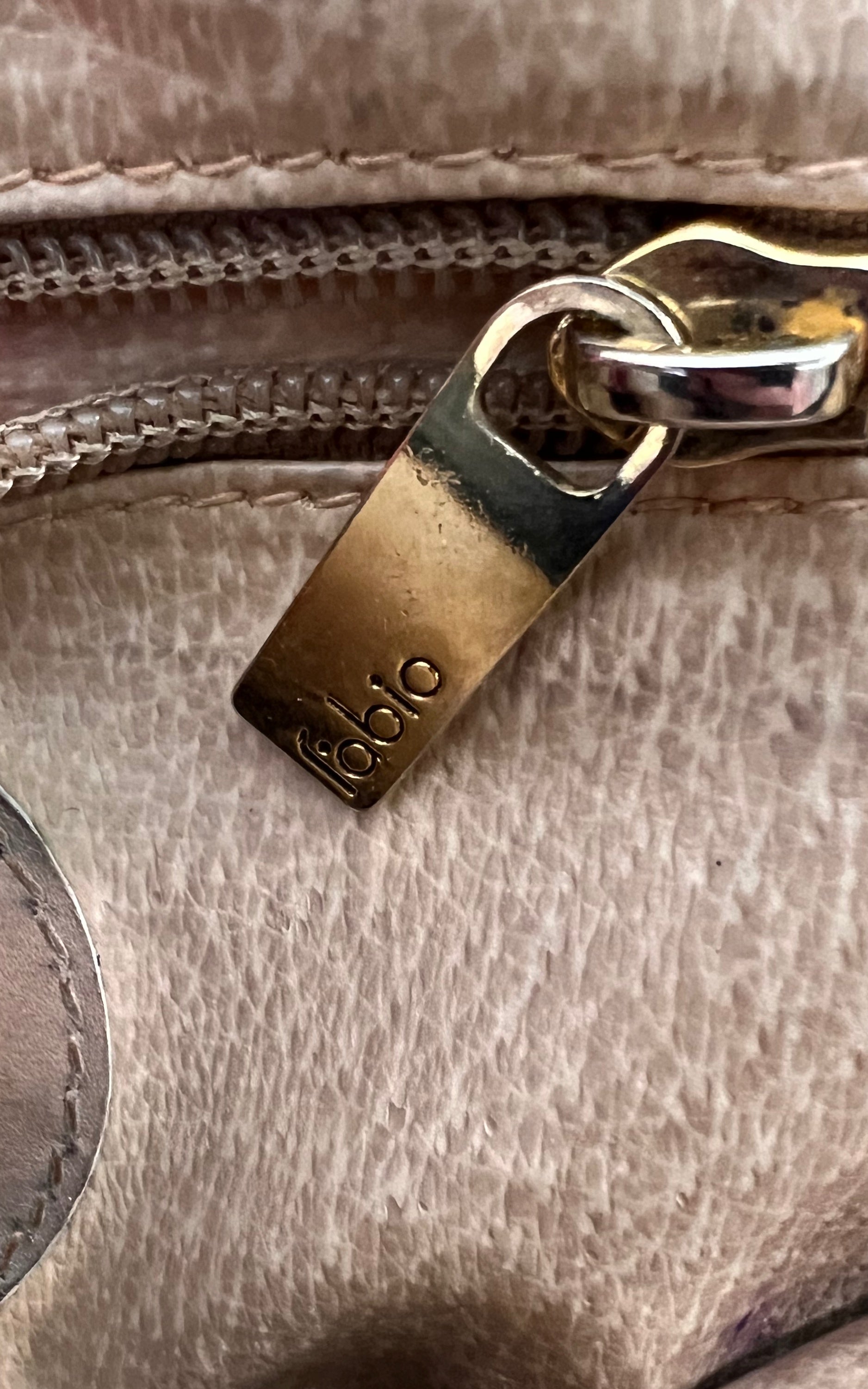 Pochette vintage in pelle Fabio