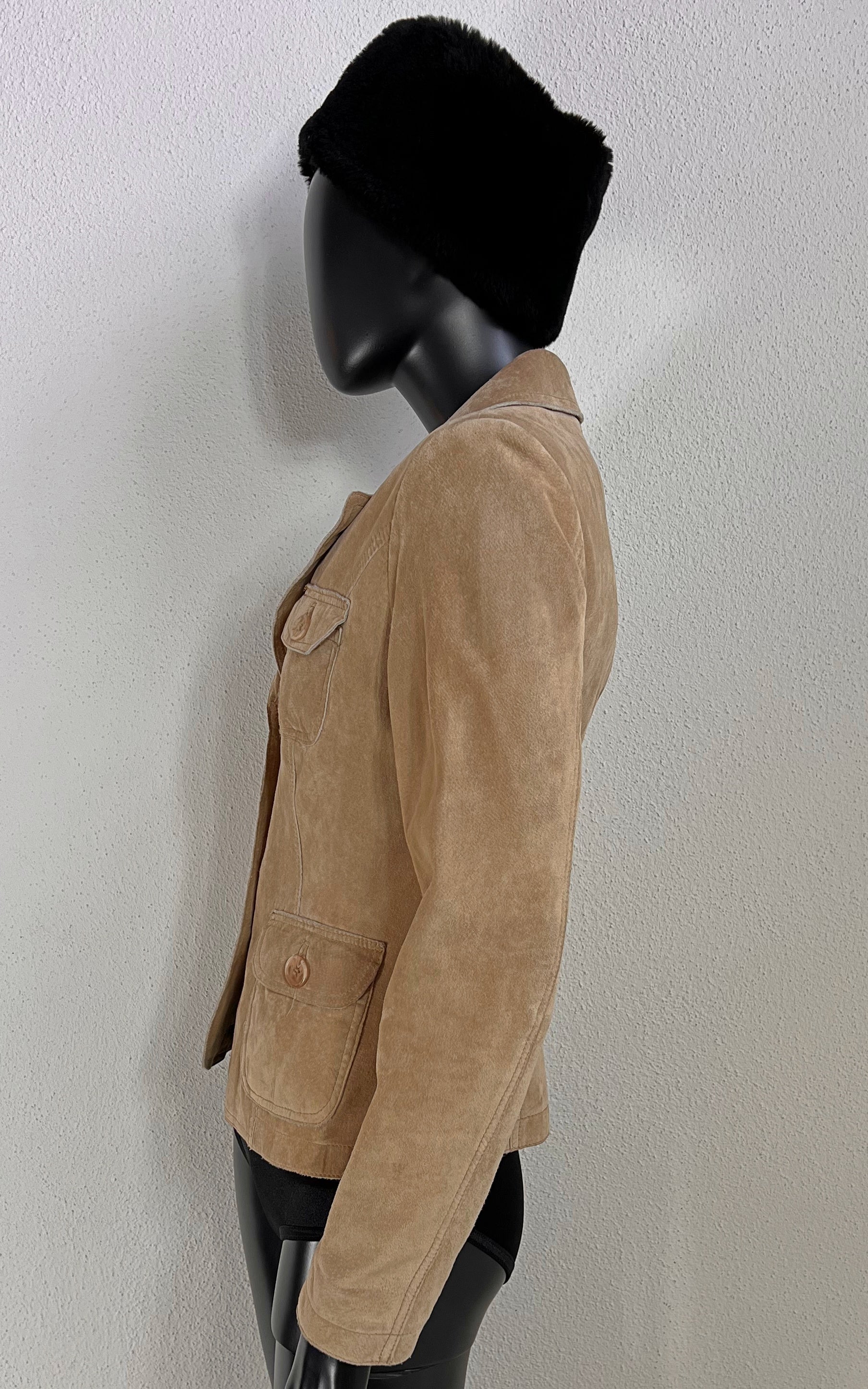 Vintage 90s Suede Blazer Jacket