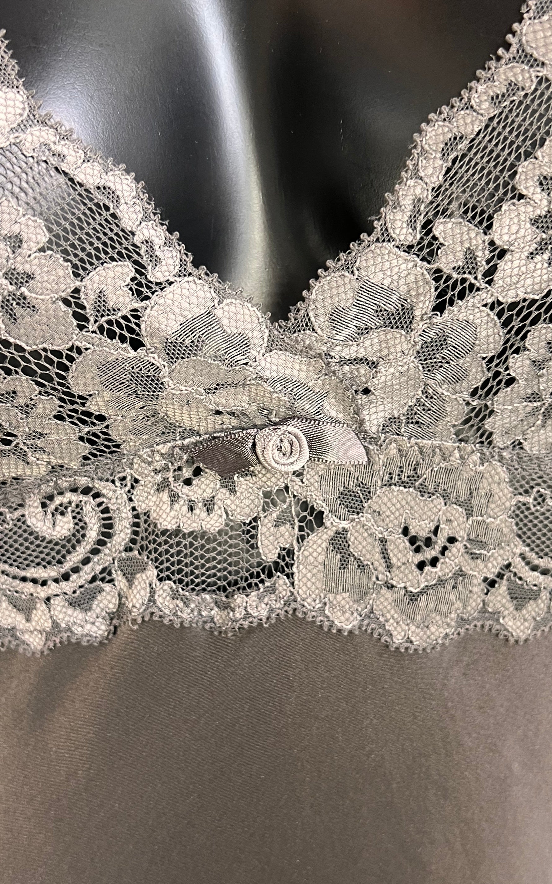 Intimissimi Silk Lace Mini Slip Dress