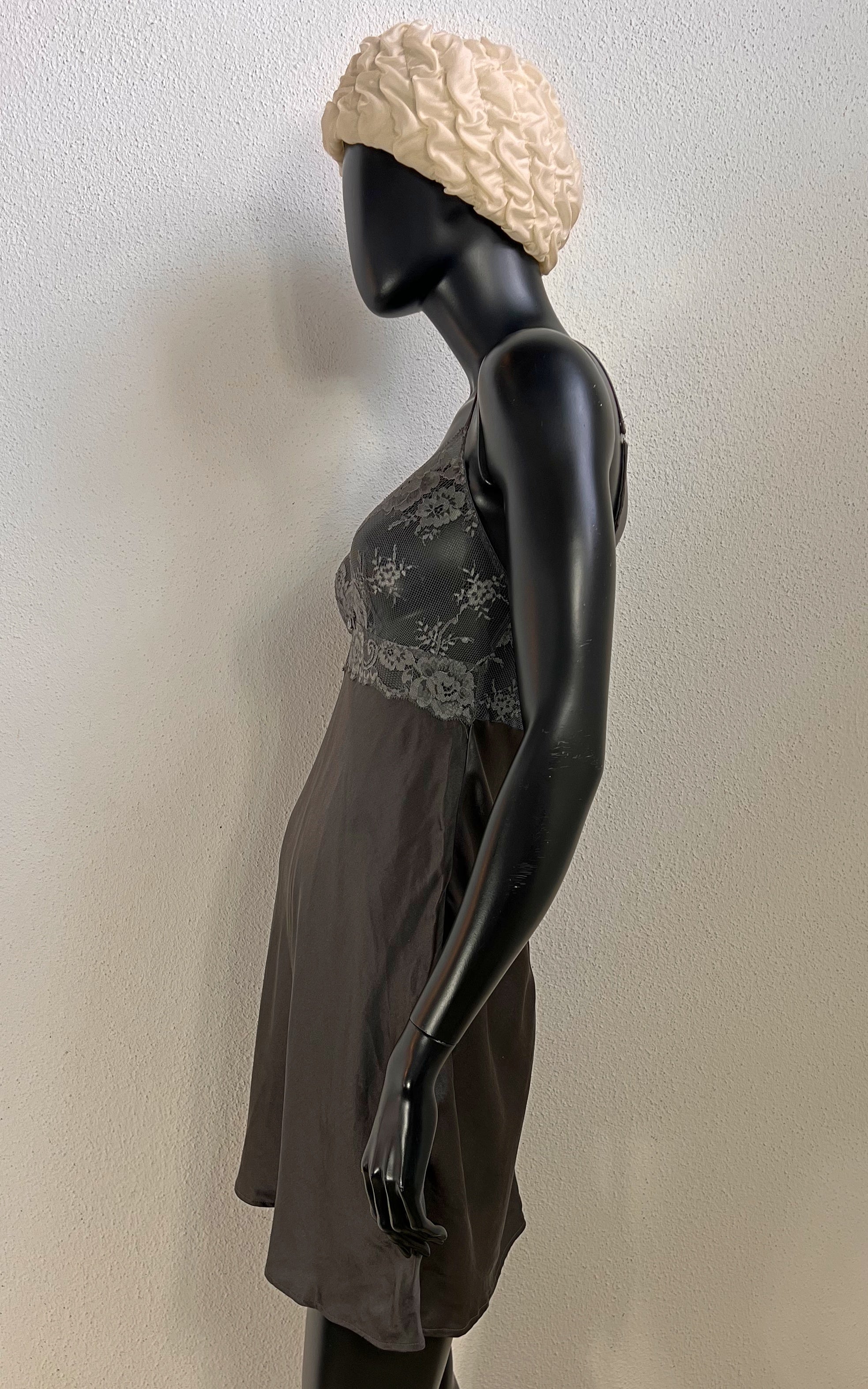 Intimissimi Silk Lace Mini Slip Dress