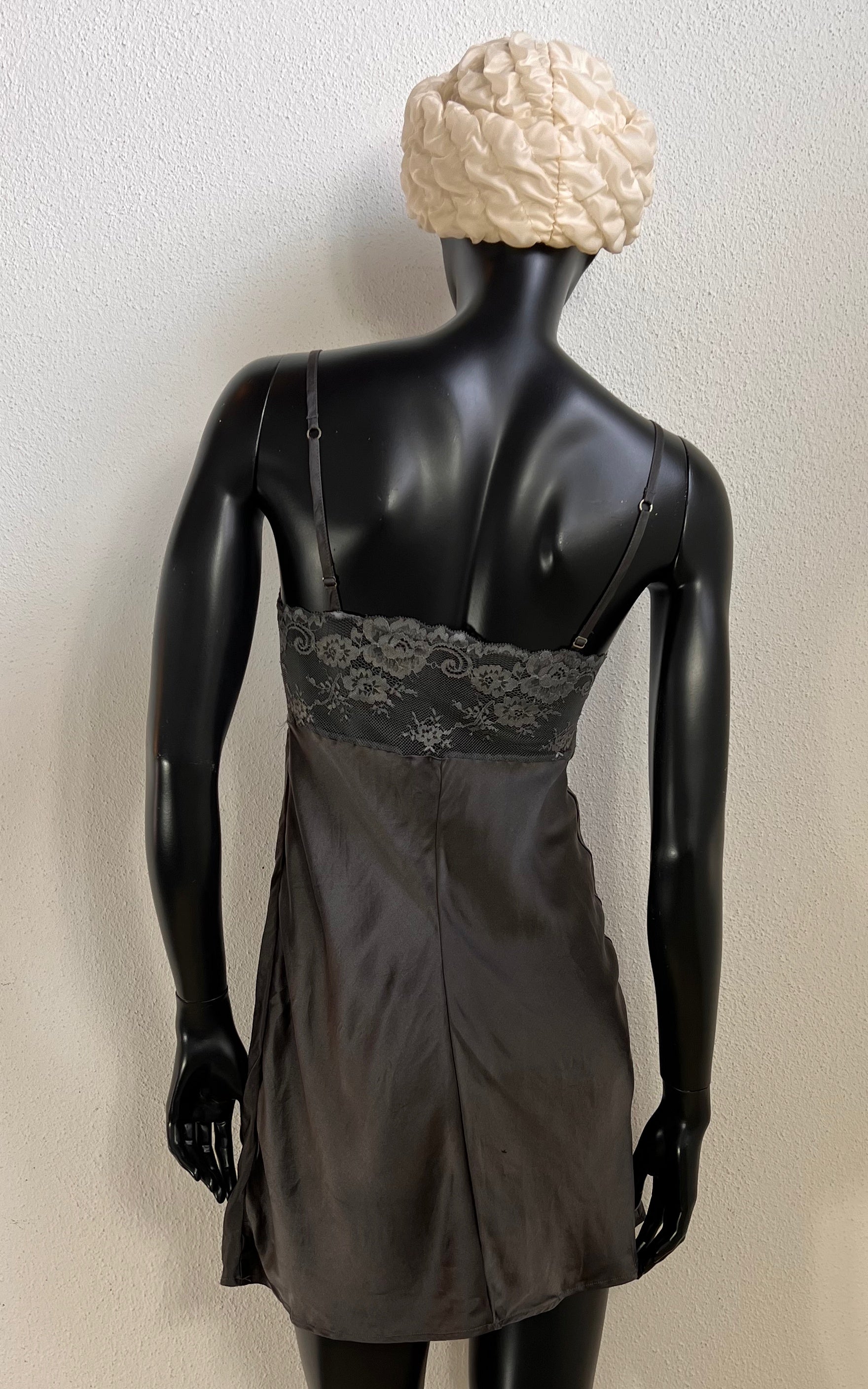 Intimissimi Silk Lace Mini Slip Dress