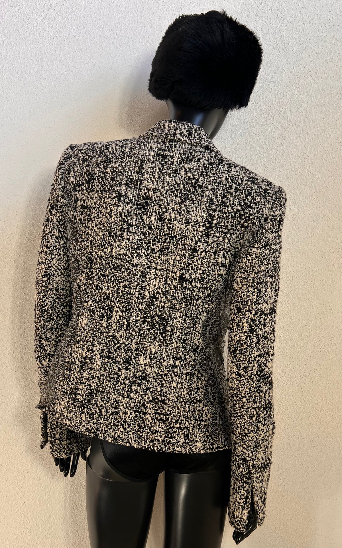 Gianfranco Ferré Wool & Silk Cut-Out Lace Blazer
