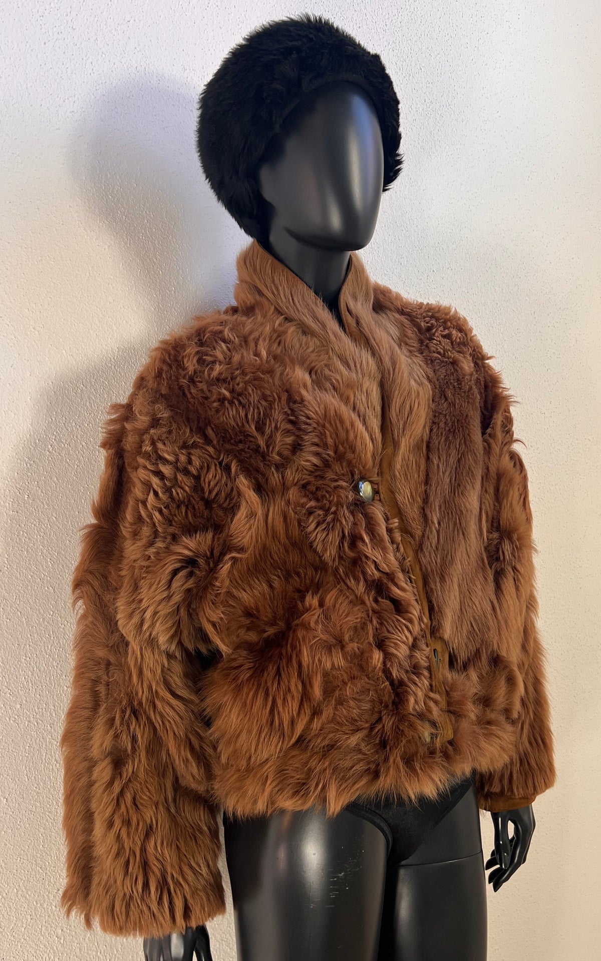 Reworked Curly Lamb Shearling Jacket