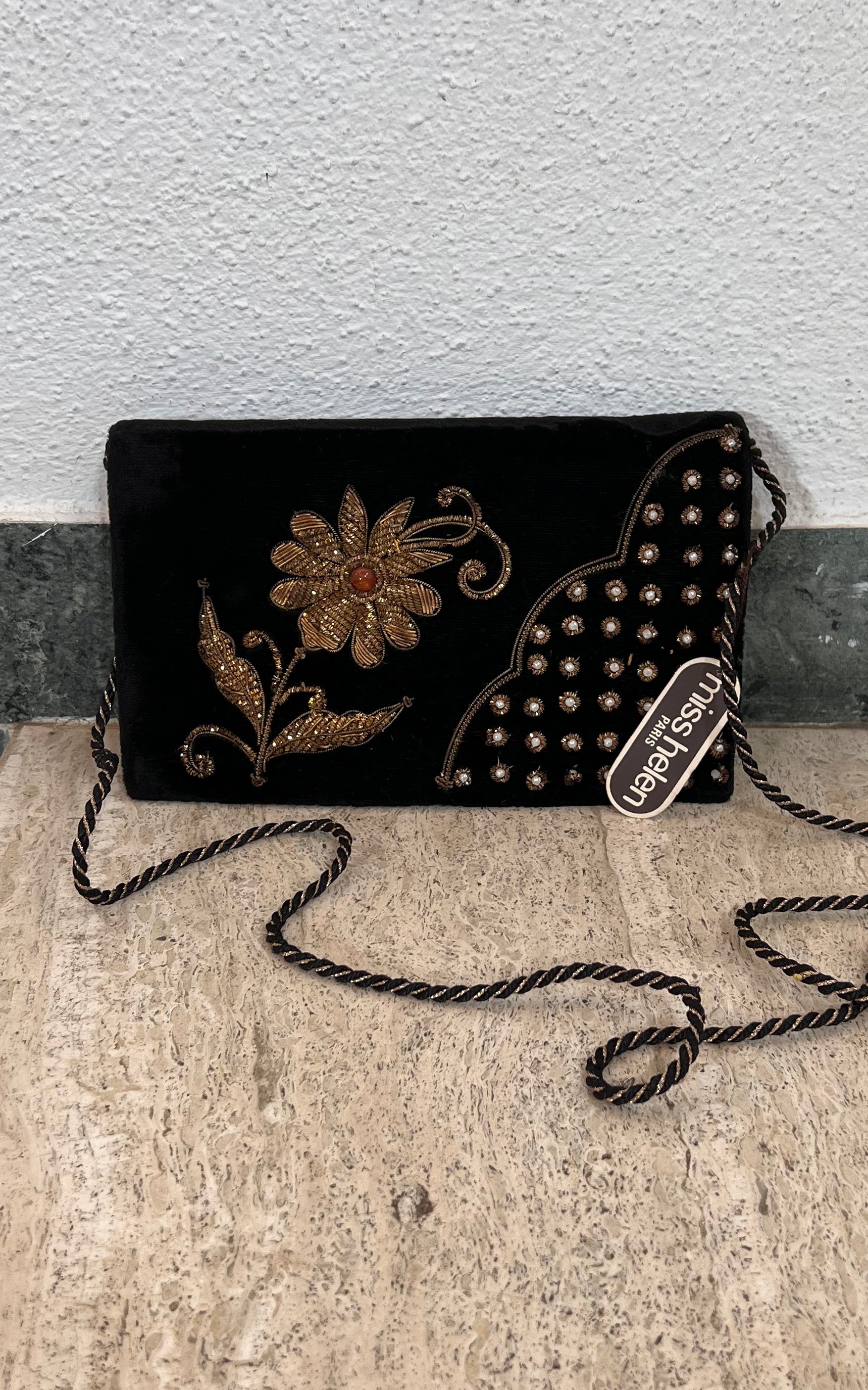 Borsa da sera vintage in velluto