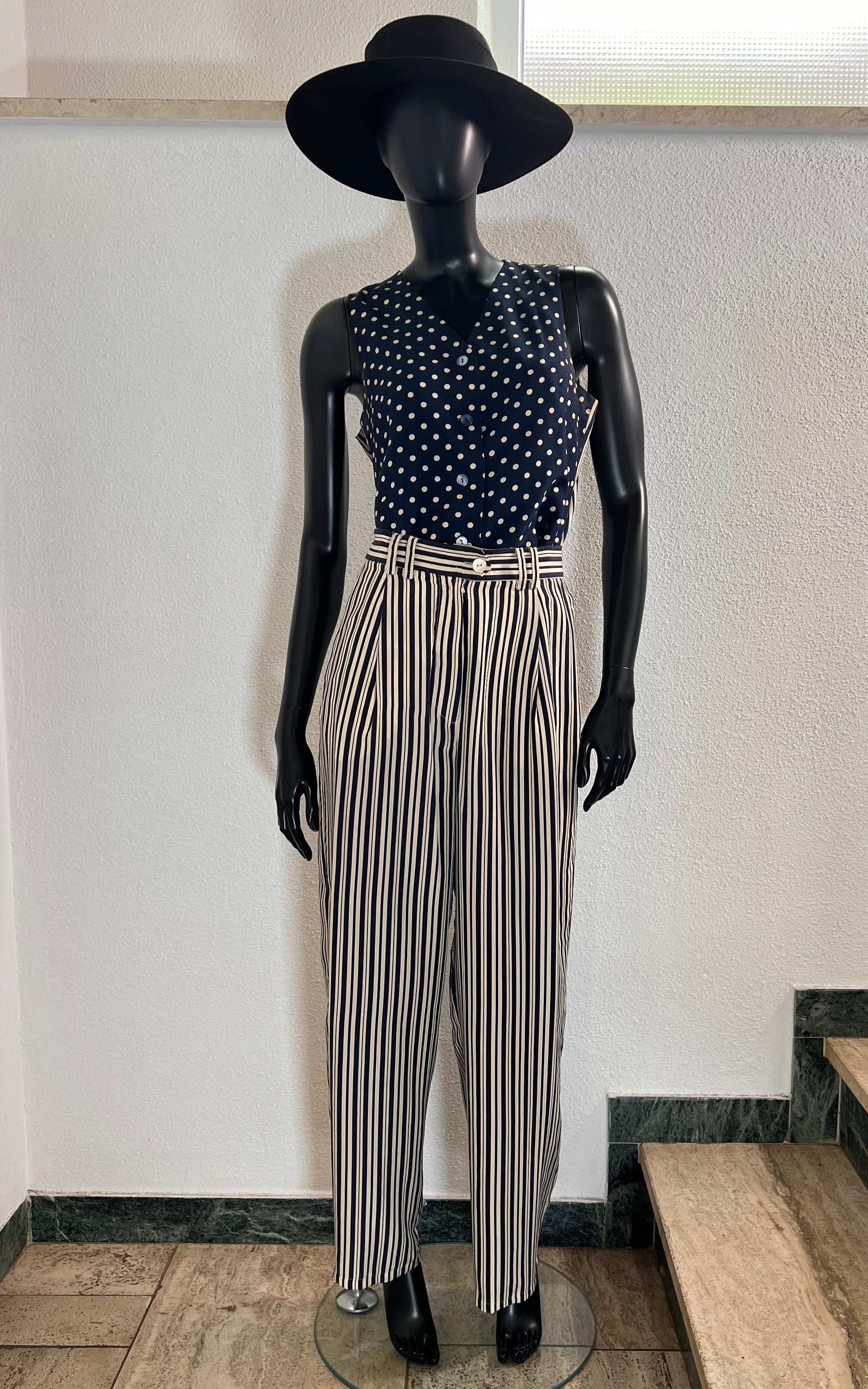 Completo vintage in seta Zapa anni '90 in 2 pezzi