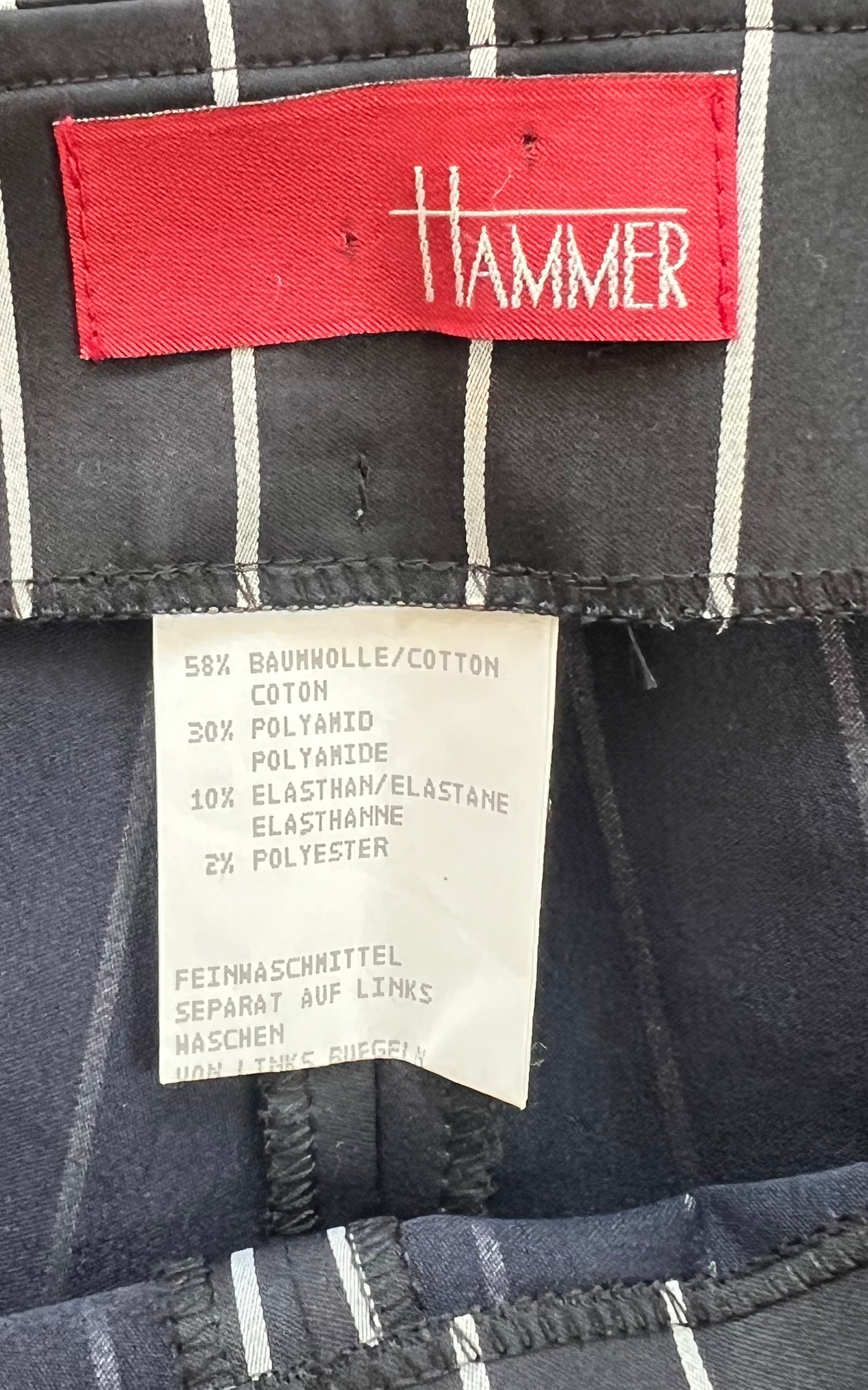 Pantaloni gessati vintage anni '90