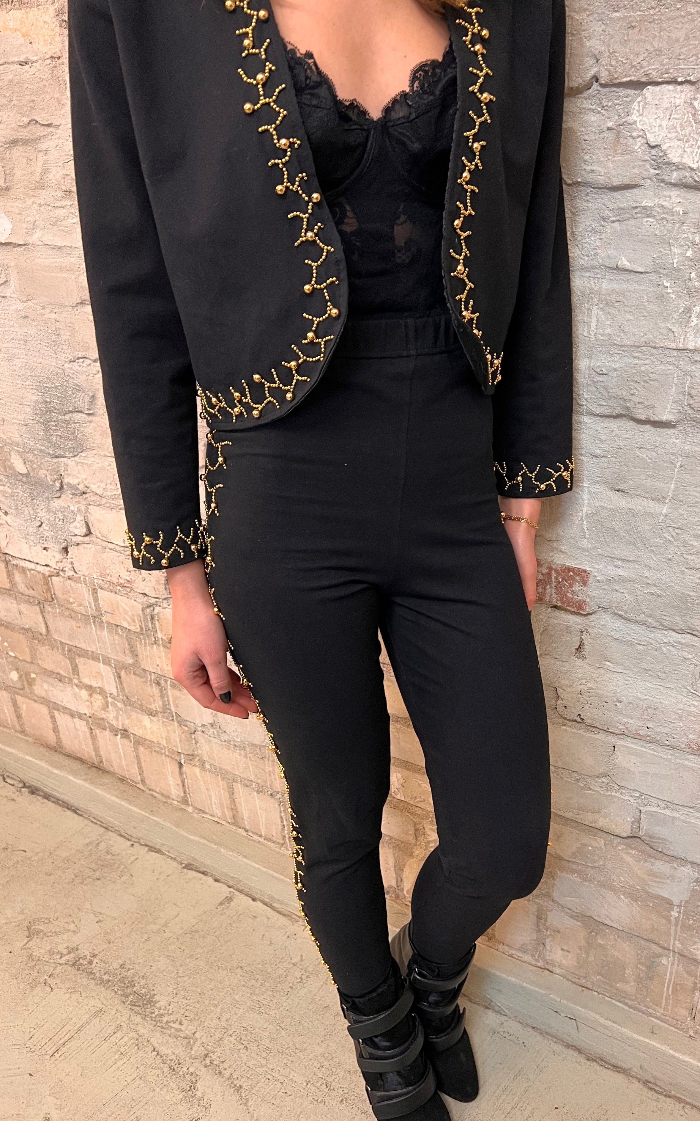 Completo leggings e bolero vintage anni '90